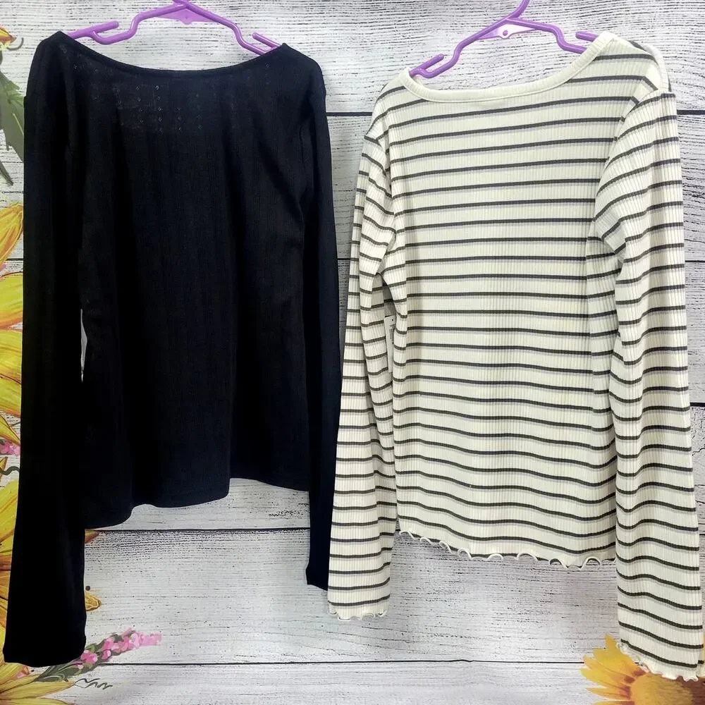 Old Navy Bundle 2‎ Girls Long Sleeve Tops Size LXL (14-16) New with Tags